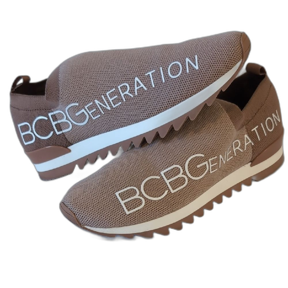 Unisex BCBGeneration Brown Sneakers with Slip-On Design Womens Size 9 Mens 7.5 - Picture 8 of 12